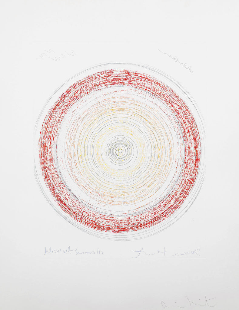 Damien Hirst "All around the World" Spin Etching