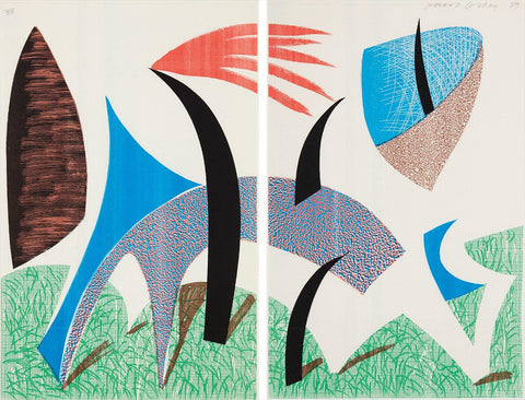 David Hockney "Diptychon” Home Made Signed Print