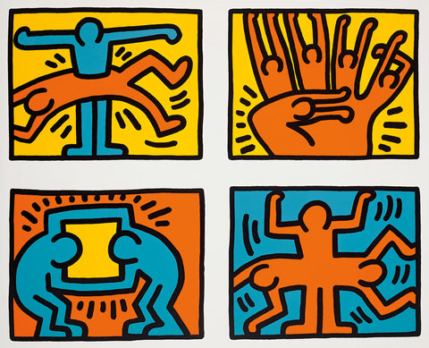 Keith Haring "Untitled" Pop Shop Quad VI