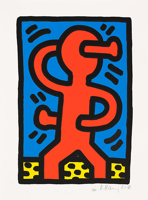 Keith Haring "Untitled" 1987 S Man