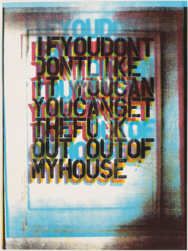 Christopher Wool "My House II" Signed Print