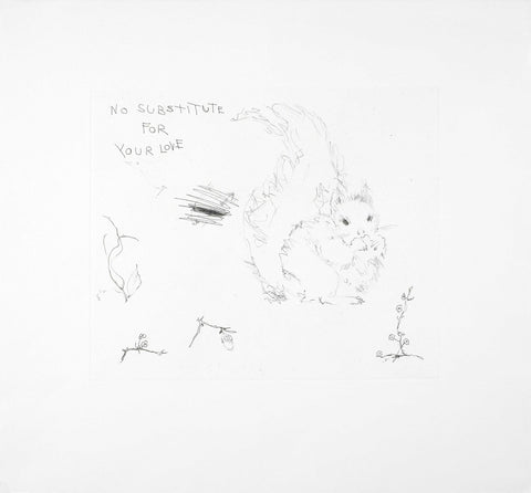 Tracey Emin "No Substitute for Your Love" Squirrel Signed Print